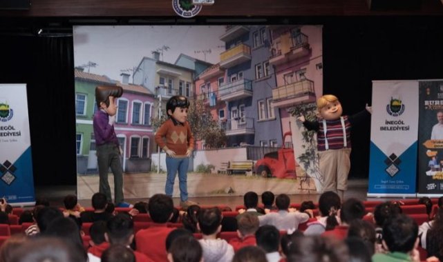 İnegöllü miniklerin Ramazan misafiri "Rafadan Tayfa"