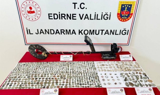 İpsala'da 1085 tarihi eser ele geçirildi