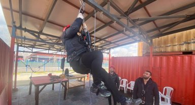 Kocaeli'de teleferik ekibine hayati eğitim