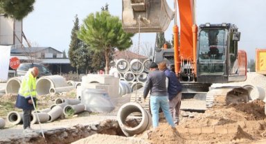Manisa Akhisar'da sanayi bölgesinde alt yapı çalışması