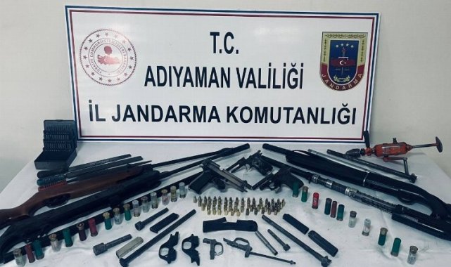 Adıyaman'da evden cephanelik çıktı