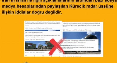 İletişim'den 'Kürecik' iddialarına yalanlama