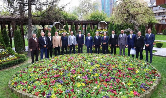 Kardeş Azerbaycan heyetinden Başkan Büyükkılıç'a ziyaret