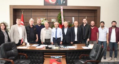 Keşan Ticaret Borsası'ndan Mehmet Özcan'a ziyaret