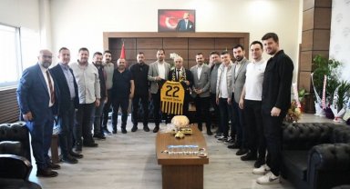 Keşanspor yönetiminden Mehmet Özcan'a ziyaret