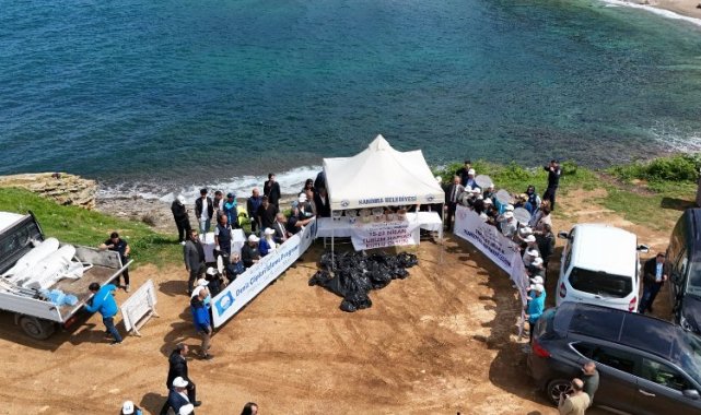 Kocaeli'de Sardala Koyu'ndan 30 poşet atık toplandı
