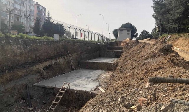 Sezai Karakoç yaya üstgeçidinin yapımına başlandı