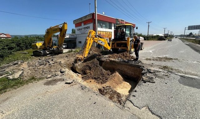 7 mahalleye içme suyu ileten hat bir günde yenilendi