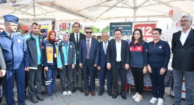 Başkan Büyükkılıç, Vali Çiçek İle Emniyet'e yeni alınan araçlarla şehir turu attı