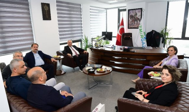 Başkan Kınay'dan İZMİRGAZ ziyareti