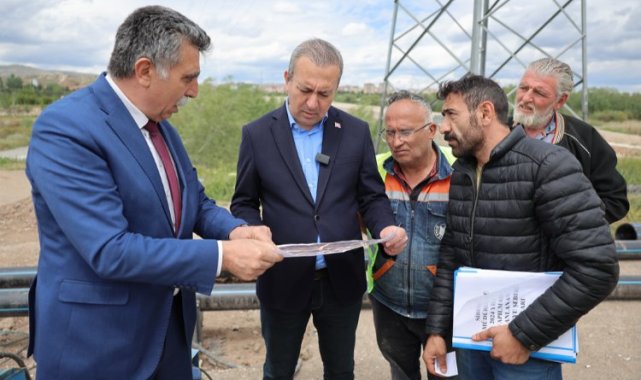 Başkan Uzun çalışmaları yerinde inceledi