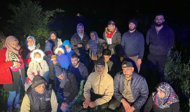 Edirne'de 21 düzensiz göçmen yakalandı