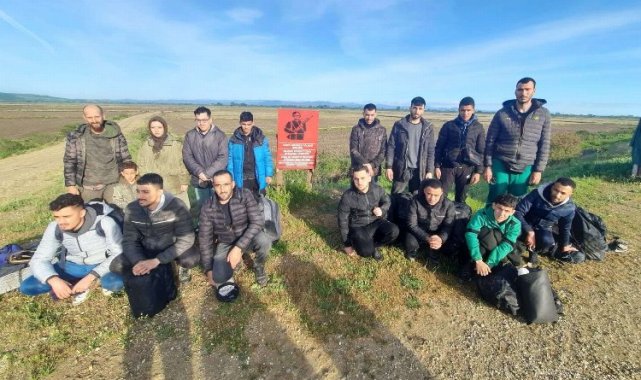 Edirne'de 23 düzensiz göçmen yakalandı