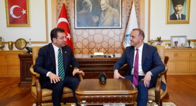 İmamoğlu'ndan Başkan Yeğin'e tebrik ziyareti