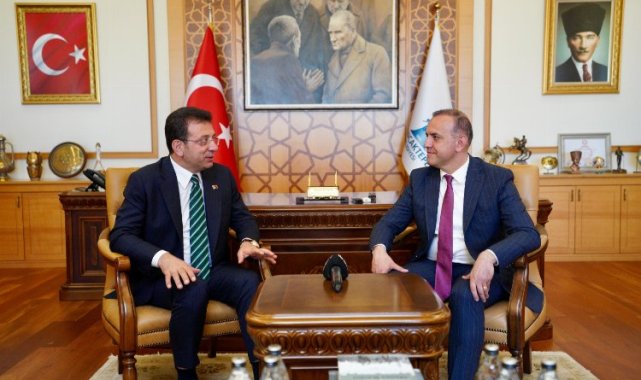 İmamoğlu'ndan Başkan Yeğin'e tebrik ziyareti