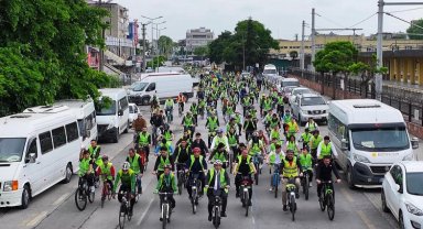 Sakarya'da pedallar şehrin merkezinde döndü