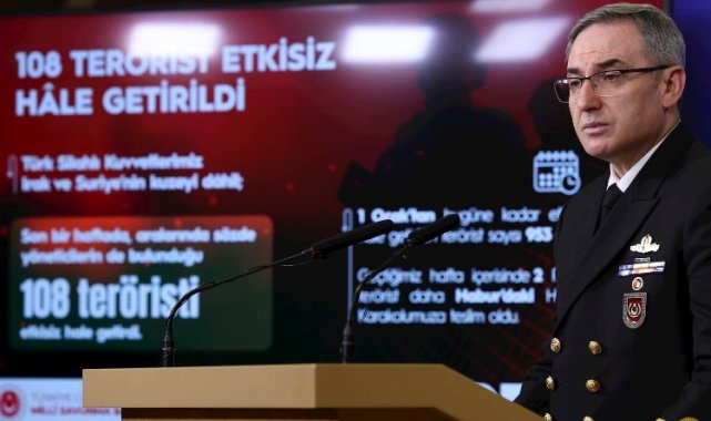 Son 1 haftada 108 terörist etkisiz