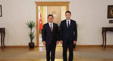 Ukrayna Antalya Konsolosu'ndan Başkan Aras'a ziyaret