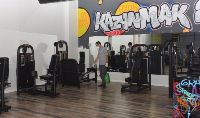 Yıldırım'da Kadın Spor Merkezi ilaçlandı