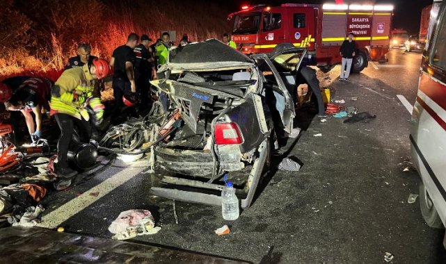 Anadolu Otoyolu'nda kaza: 4 kişi yaralandı