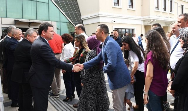 Başkan Erkan Aydın personel ile bayramlaştı