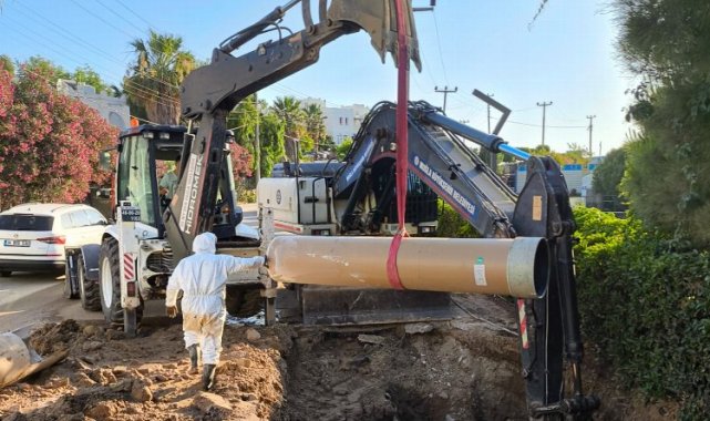 Bodrum'da arızalanan hatlara müdahale sürüyor