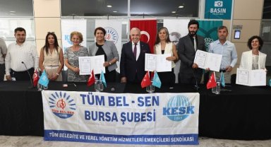Bursa Nilüfer'de toplu iş sözleşmesi sevinci