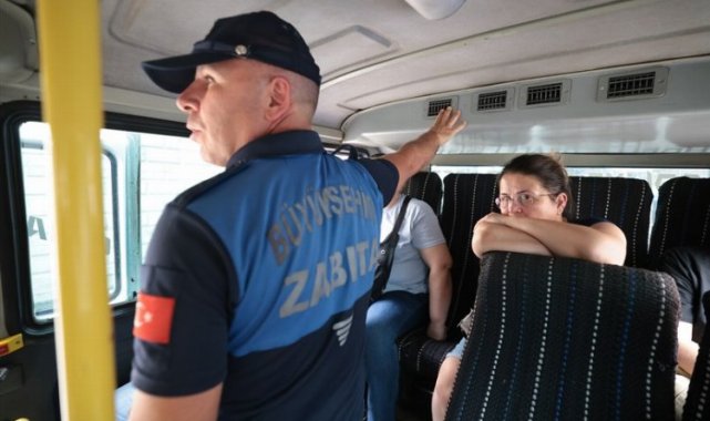 Denizli Büyükşehir'den minibüslere sıkı denetim