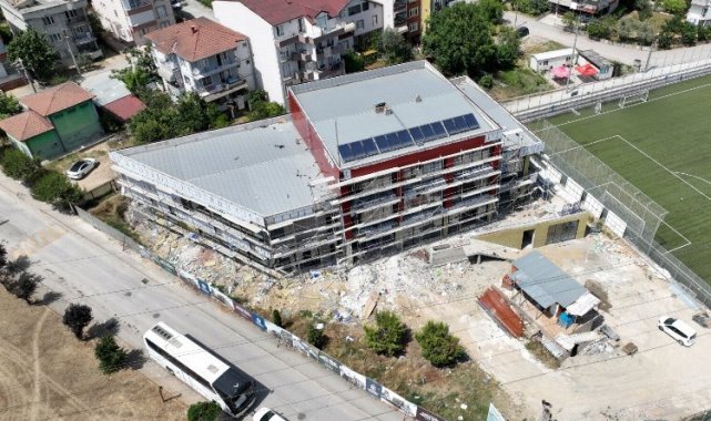 Hasan Doğan Gençlik Merkezinde kompozit cephe imalatı