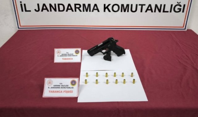İpsala'da kaçak silah ele geçirildi!