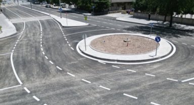 Kayseri Melikgazi'den kavşak çalışması