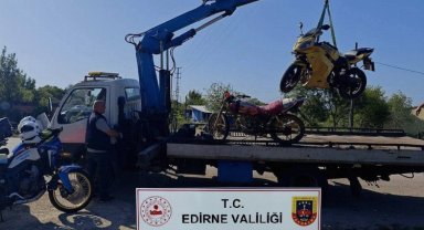 Keşan'da motosiklet sürücülerine trafik jandarma'dan uyarı!