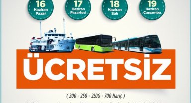 Kocaeli'de 4 gün ücretsiz ulaşım