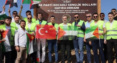 Kocaeli'deki Hatıra Ormanı Filistin'e armağan edildi