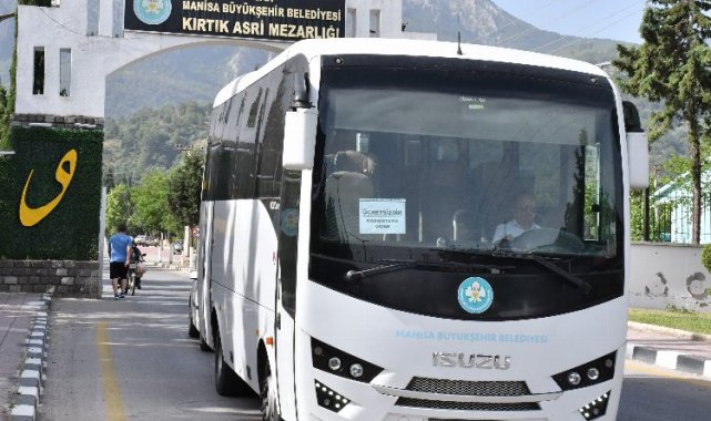 Manisa Büyükşehir'den mezarlıklara bayramlık ulaşım