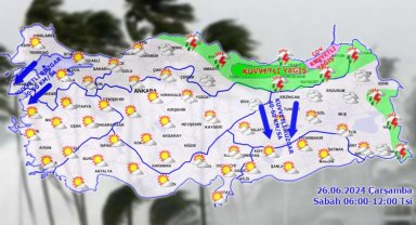 Meteoroloji'den iki 'kuvvetli' uyarı