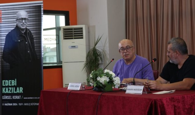 Ödüllü yazar Gürsel Korat Nilüfer'de edebiyatseverlerle buluştu