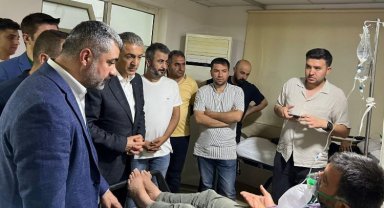 Vali Akkoyun yangında yaralananları ziyaret etti