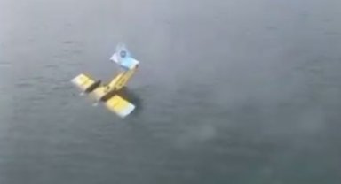 Yangın söndürme uçağı Bafa Gölü'nde kırıma uğradı!