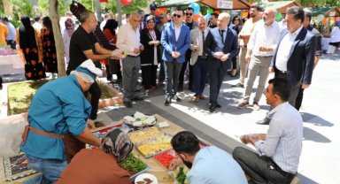 Yeşilli'de el sanatları sergisi açıldı