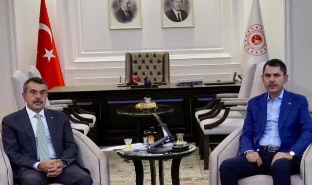 Bakan Tekin'den iki yeni Bakan'a 'hayırlı olsun' ziyareti