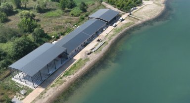 Başiskele Su Sporları'nda çatı imalatı tamam