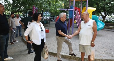Başkan Şadi Özdemir'den Nilüfer'in parklarına yerinde inceleme