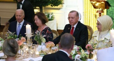 Cumhurbaşkanı Erdoğan, Biden'ın resmi yemeğinde