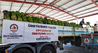 Denizli'de üreticinin imdadına Büyükşehir yetişti