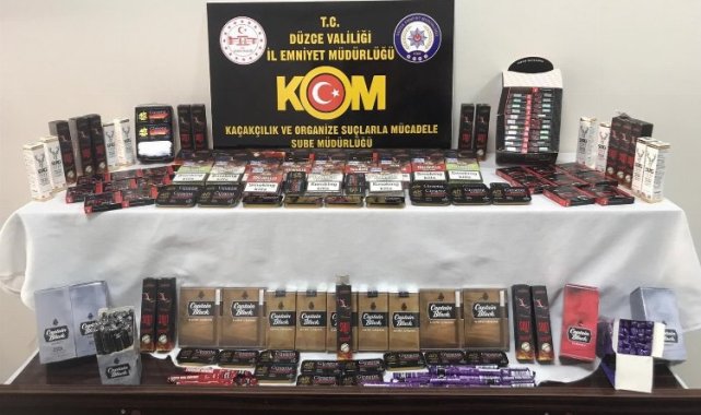 Düzce'de kaçakçılık operasyonu