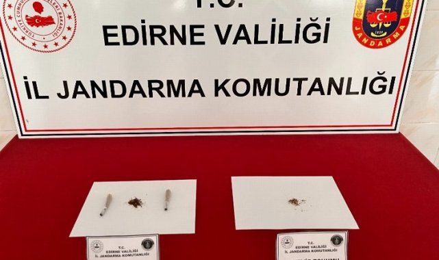Enez'de uyuşturucu ele geçirildi