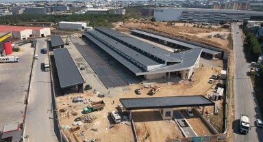 Gebze'de yeni hal için son imalatlar yapılıyor