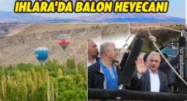 Ihlara Vadisi'nde gökyüzüne renkli balonlar yükseliyor