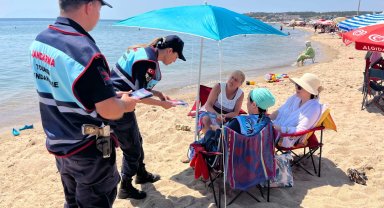 Jandarma Enez'de sahil güvenliğini sağladı!